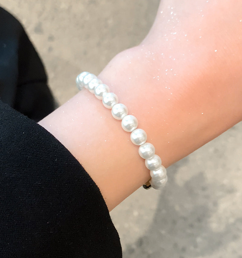 Pig Nose Diamond Clasp Pearl Bracelet for Women Gifts