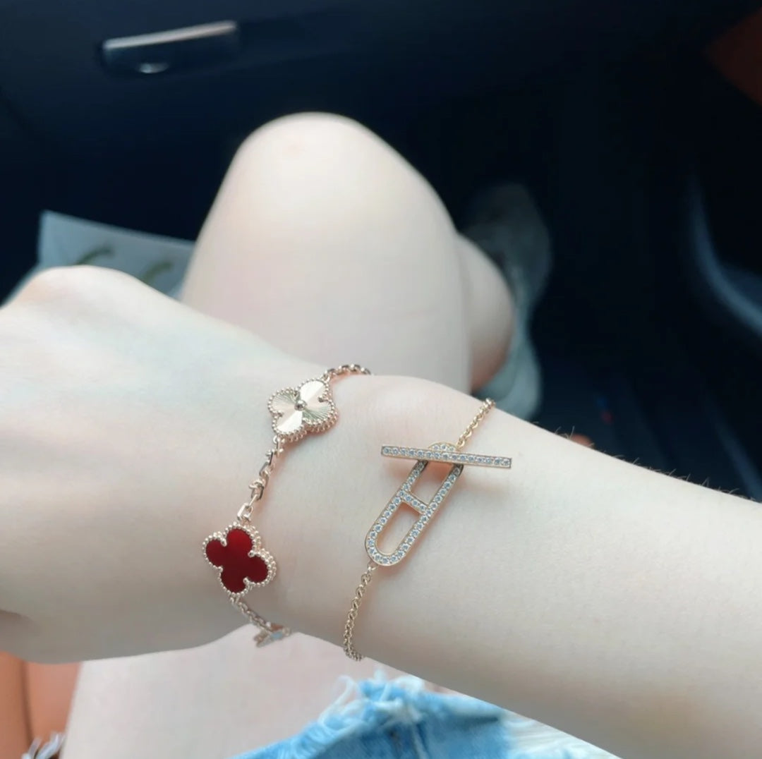 Vintage Clover Bracelet 5 Motifs for Woman